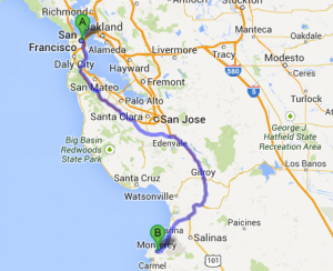 SFO nach Monterey